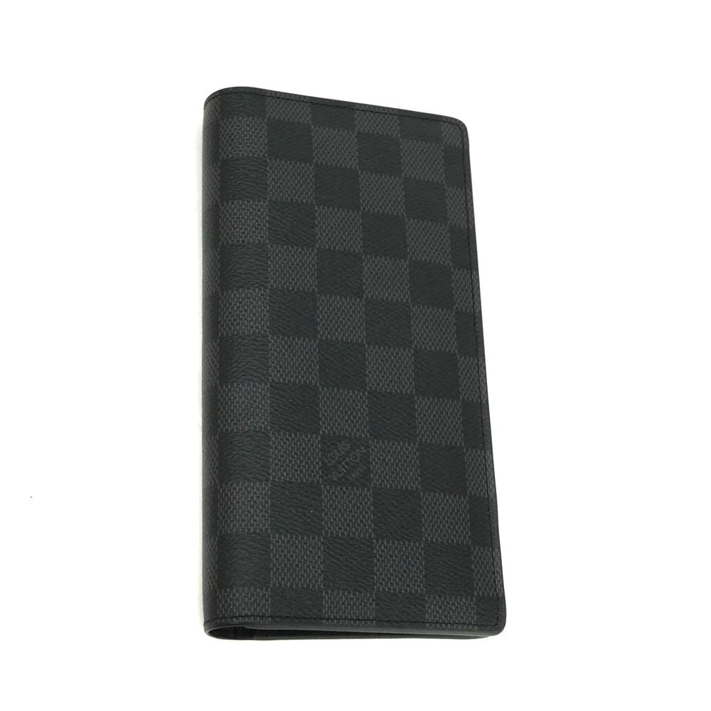 Louis Vuitton Portefeuille Plaza Bifold Wallet Damier Canvas Graphite Black